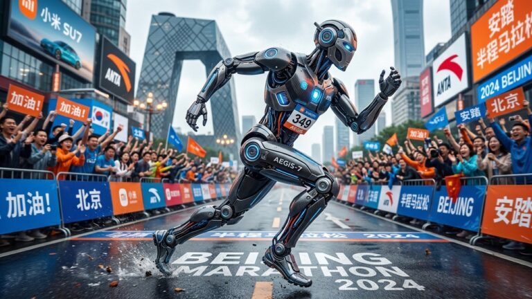 Robot Humanoïde Bat Record Semi-Marathon Pékin