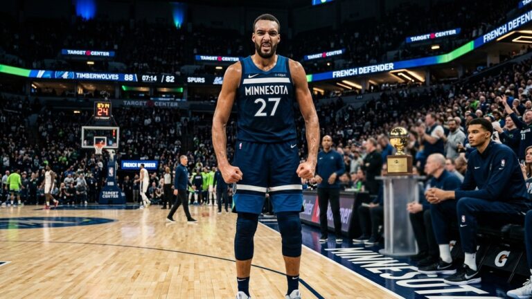 Rudy Gobert Réagit à Sa 4e Place au Trophée du Meilleur Défenseur