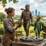 Saint-Exupéry et le Petit Prince : Sculpture Iconique en Route pour Miami