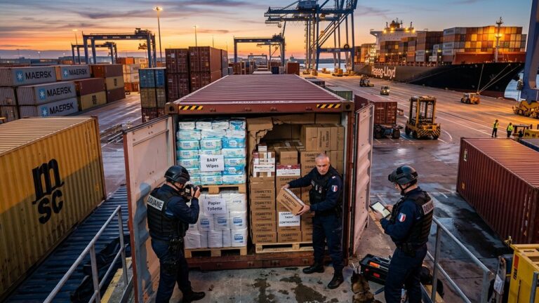 Saisie Historique de 26 Tonnes de Tabac de Contrebande à Marseille