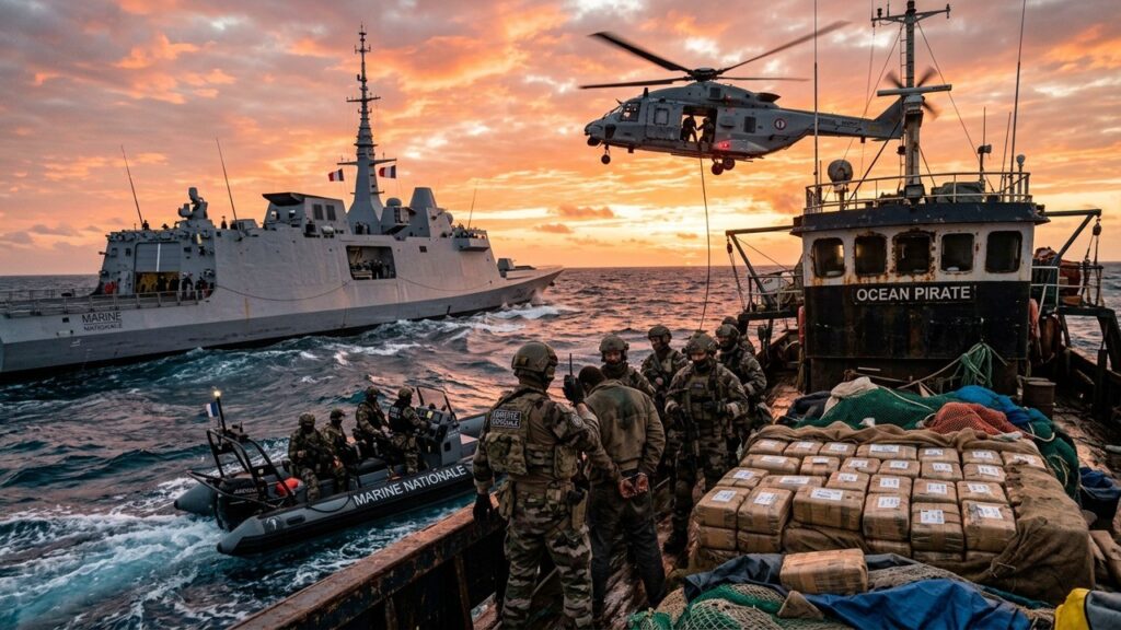 Saisie Massive de Cocaïne : La Marine Nationale Frappe Fort en Atlantique