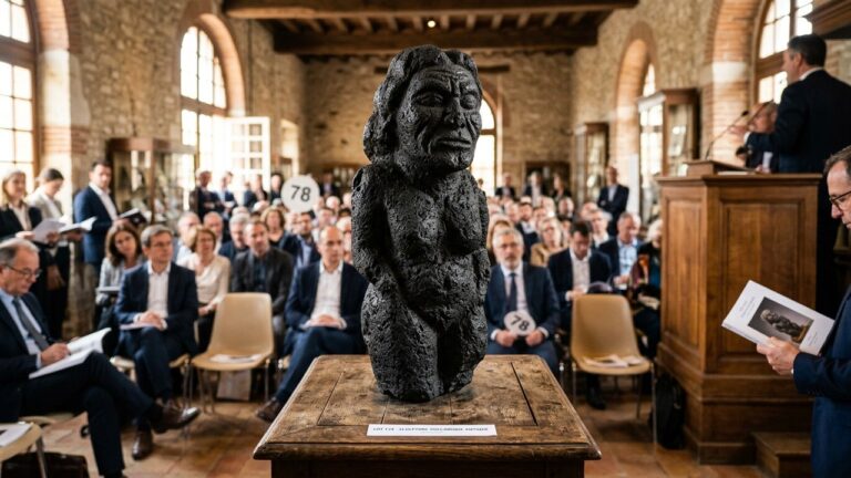 Sculpture Volcanique Aux Enchères : Trésor Art Brut À Toulouse
