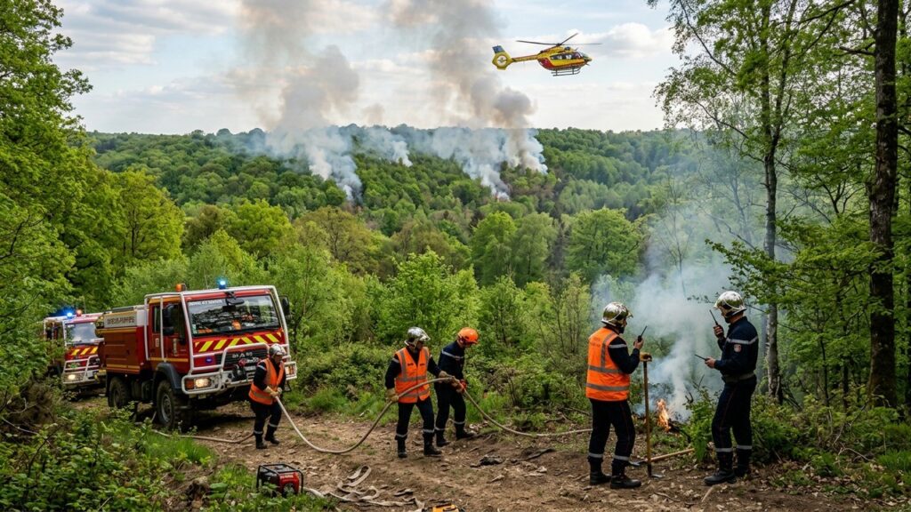 Seine-et-Marne : Deux Hommes en Garde à Vue Après Multiples Feux de Forêt