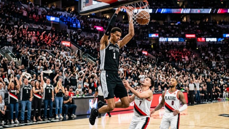 Spurs Blazers Match 2 Playoffs NBA : Heure et Chaîne pour Wembanyama