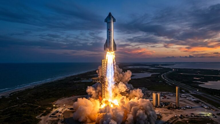 Starship Réussit Son Essai : SpaceX Avance Vers la Lune et Mars