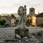 Statue de la Vierge Décapitée : Vandalisme Choc Près de Lyon