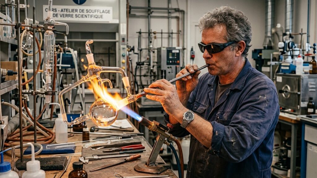 Stéphane Foulon : Le Souffleur de Verre Unique au Service desGenerating detailed blog article on glassblowing in scientific research Chercheurs