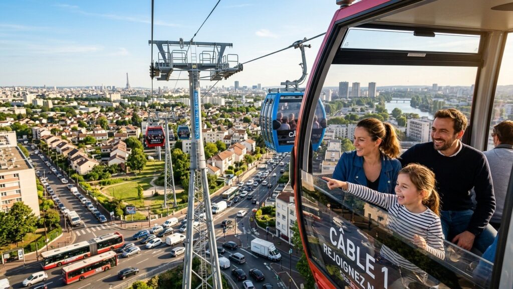 Téléphérique C1 : Les Franciliens Délaissent Voiture et Bus pour Ce Nouveau Moyen de Transport