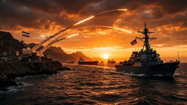 Tensions Explosives dans le Détroit d&rsquo;Ormuz : l&rsquo;Iran Tire des Missiles