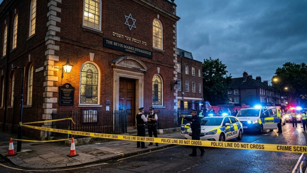 Tentative d&rsquo;Incendie contre une Synagogue à Londres : Deux Jeunes Arrêtés