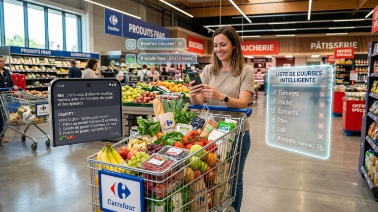 Test IA Courses Chez Carrefour : Mes Astuces Pratiques et Surprises