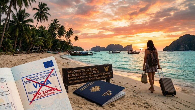 Thaïlande : Séjours Sans Visa Réduits pour Combattre la Criminalité