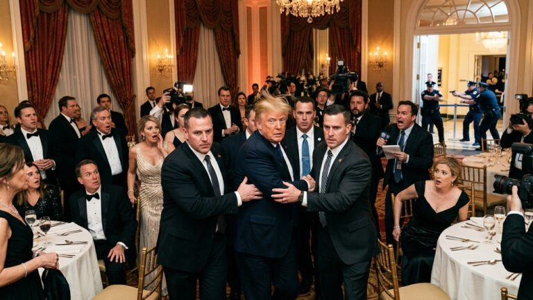 Tirs au Dîner des Correspondants : Donald Trump Évacué d’Urgence