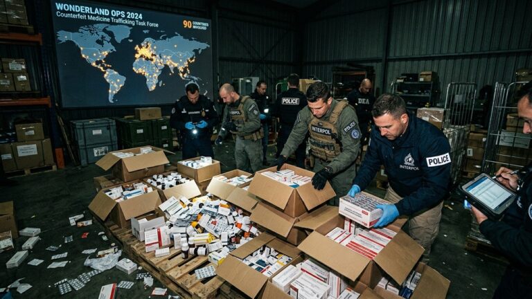 Trafic International de Médicaments : 270 Arrestations et Millions de Faux Produits Saisis