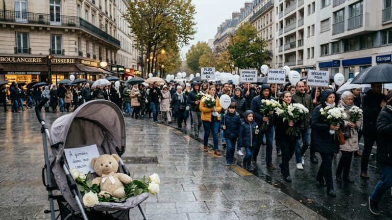 Tragédie À Courbevoie : Marche Blanche Pour Le Petit Noé