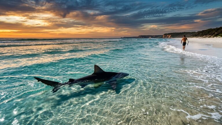 Tragédie En Australie : Homme De 39 Ans Tué Par Un Requin Sur Un Banc De Sable