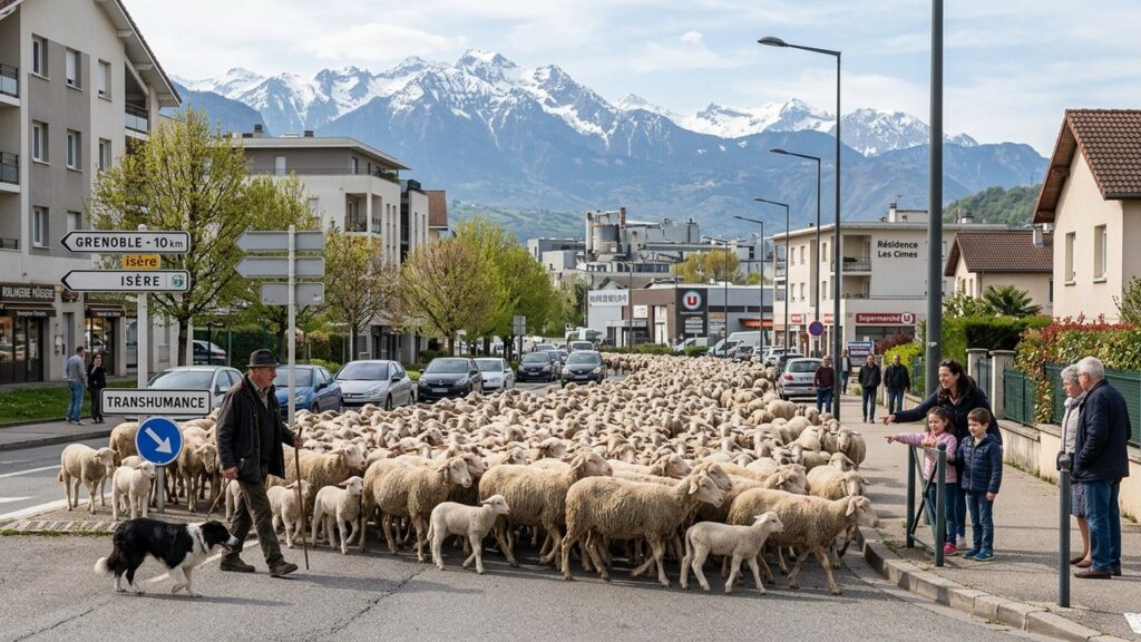 Transhumance des Brebis à Grenoble : Choc des Cultures en Banlieue