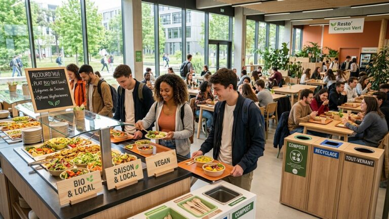 Transition Écologique des Resto U : Repas Durables pour Étudiants