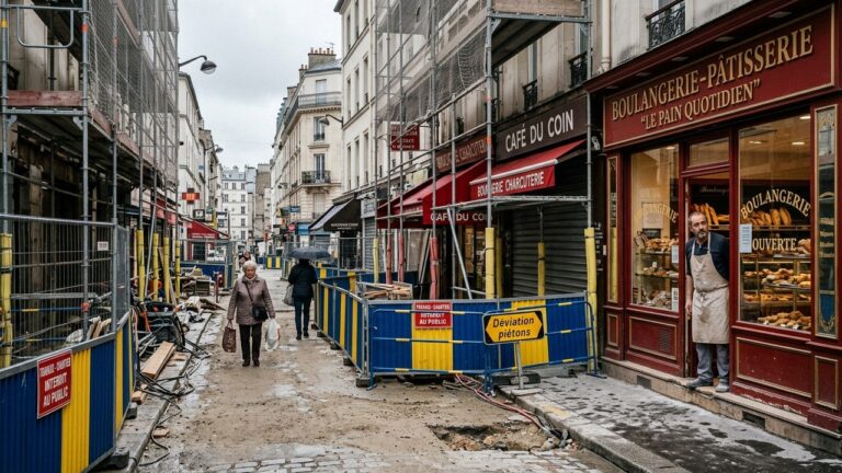 Travaux en Île-de-France : Commerces de Proximité Étouffés par les Chantiers