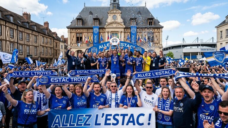 Troyes Champion de Ligue 2 : Montée en Ligue 1 et Fête des Supporters
