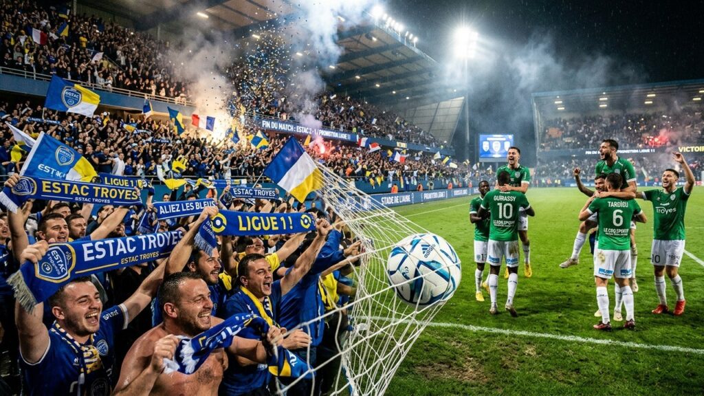 Troyes Écrase Saint-Étienne Et Scelle Son Retour En Ligue 1