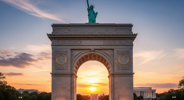 Trump Dévoile l’Arc de Triomphe des États-Unis : Un Monument Monumental