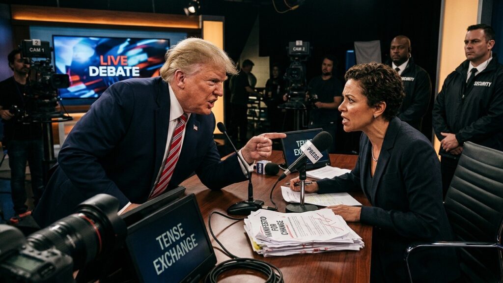 Trump et Journaliste : Tension sur le Manifeste du Tireur