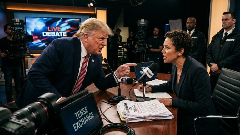 Trump et Journaliste : Tension sur le Manifeste du Tireur