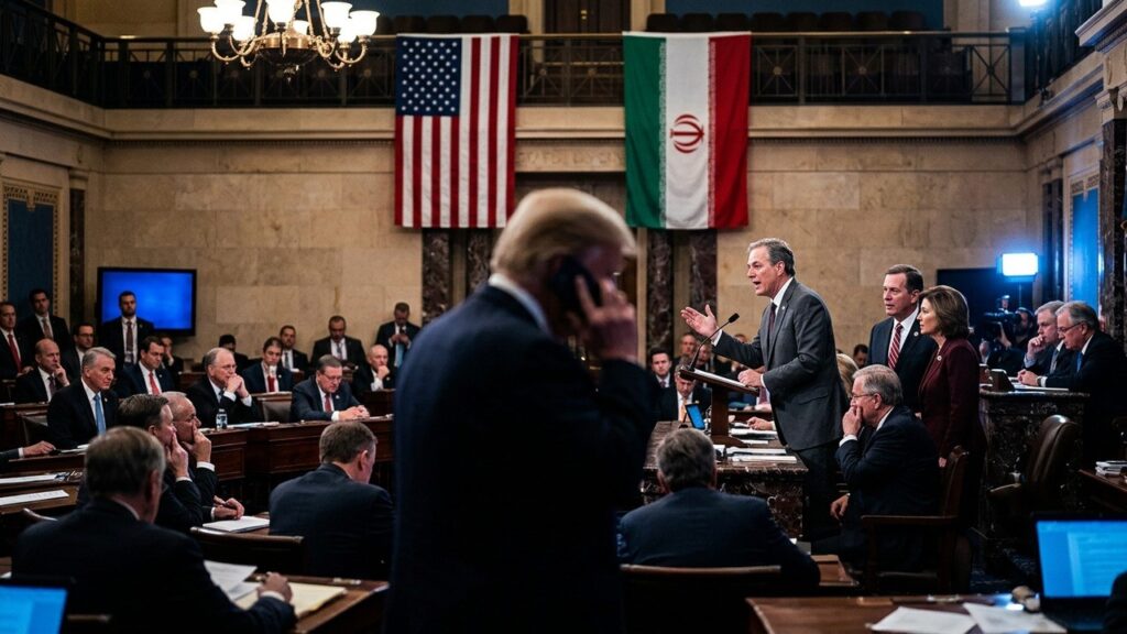 Trump Face à l&rsquo;Iran : Démocrates Exigent la Fin du Conflit au Sénat