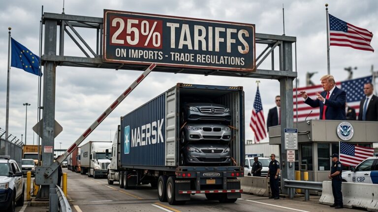 Trump Relève les Droits de Douane sur Véhicules Européens à 25%