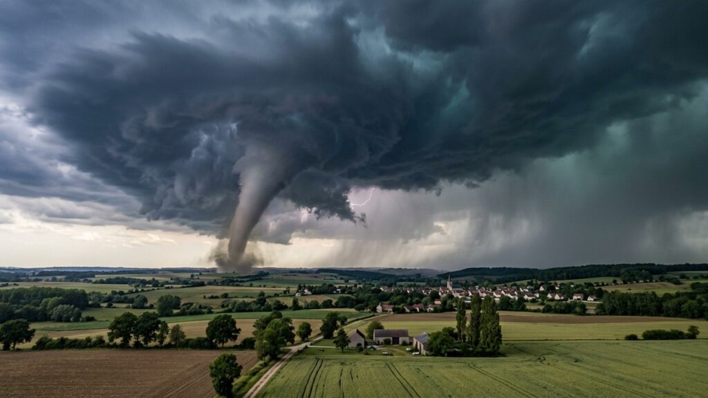 Tubas dans l&rsquo;Oise : Quand le Ciel Menace de Former une Tornade