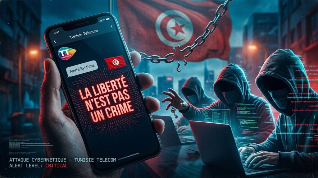 Tunisie : Hackers Détournent App Télécom pour Crier Liberté