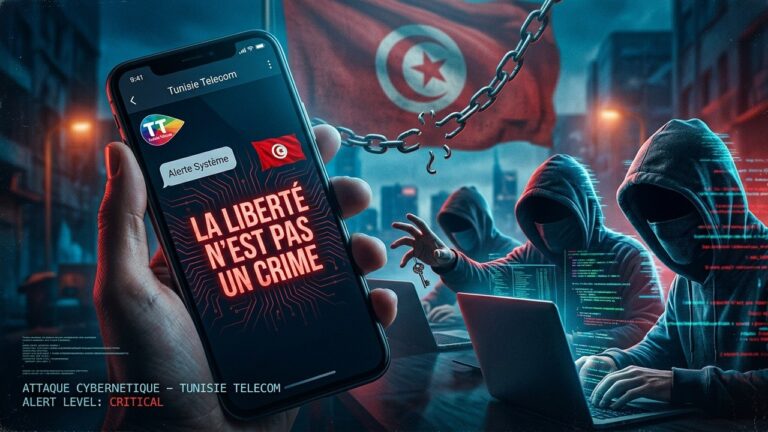 Tunisie : Hackers Détournent App Télécom pour Crier Liberté