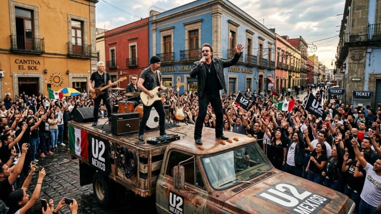 U2 Tourne Son Nouveau Clip Dans Les Rues De Mexico