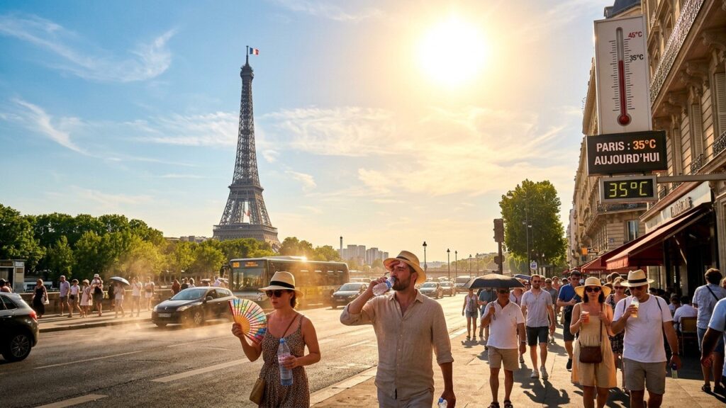 Vague de Chaleur en France : Vigilance Jaune à Paris et 17 Autres Départements