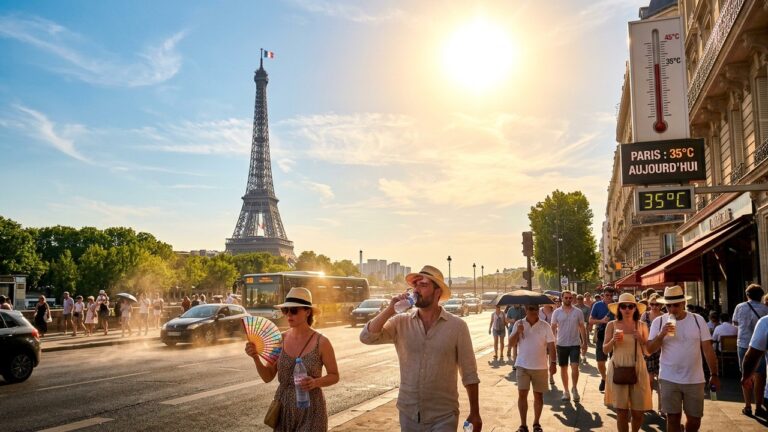 Vague de Chaleur en France : Vigilance Jaune à Paris et 17 Autres Départements