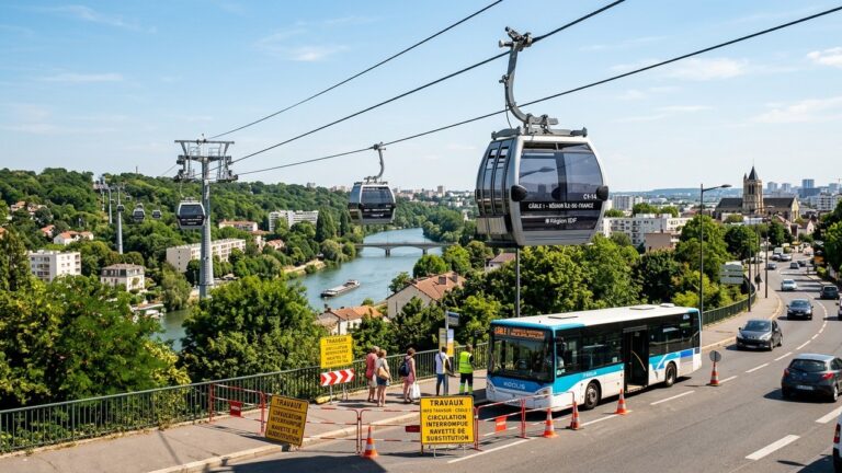 Val-de-Marne : Téléphérique C1 Fermé 11 Jours cet Été