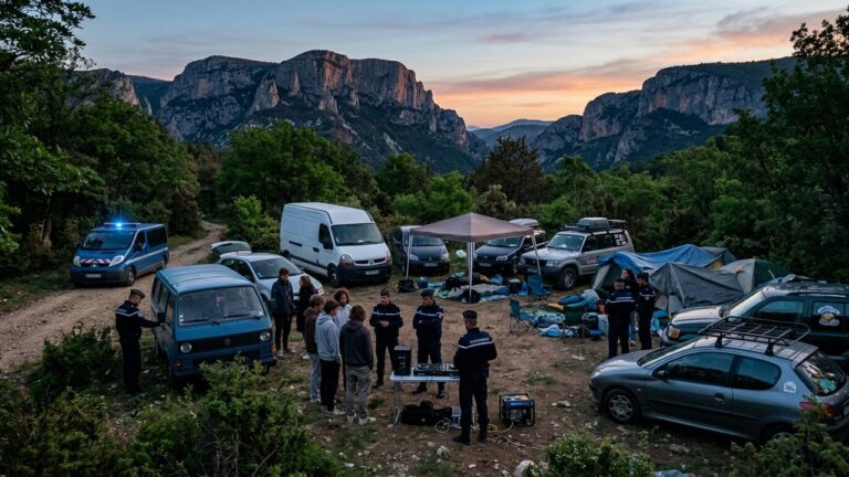 Var : Autorités Stoppent une Free Party Illégale dans le Parc du Verdon