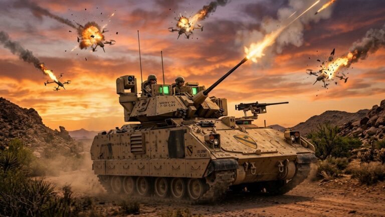 Véhicule Blindé Tueur de Drones : l&rsquo;Armée US Teste l&rsquo;AMPV-30