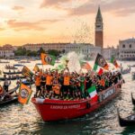 Venise en Fête : Célébration Folle du Venezia FC sur les Gondoles