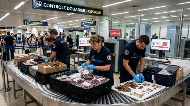 Viande Illégale à Roissy : Ce que Cachent les Valises des Voyageurs
