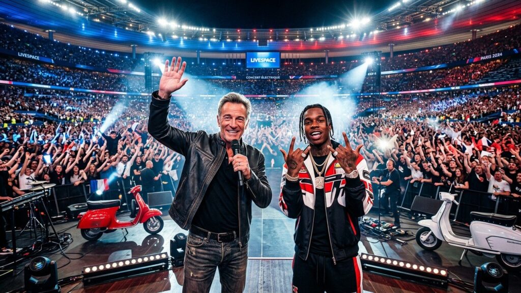 Vincent Cassel et Jul : Moment Iconique au Stade de France