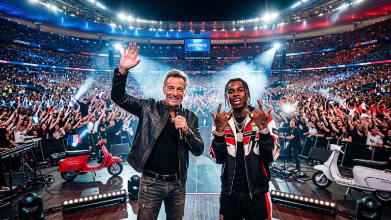 Vincent Cassel et Jul : Moment Iconique au Stade de France