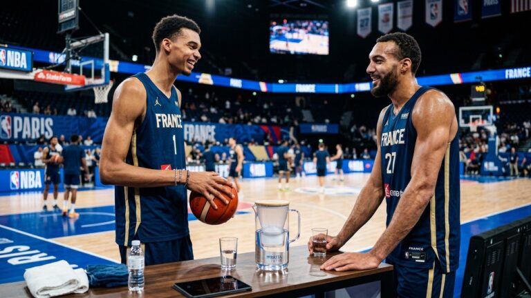 Wembanyama et Gobert : L&rsquo;Anecdote Surprenante sur les Filtres à Eau