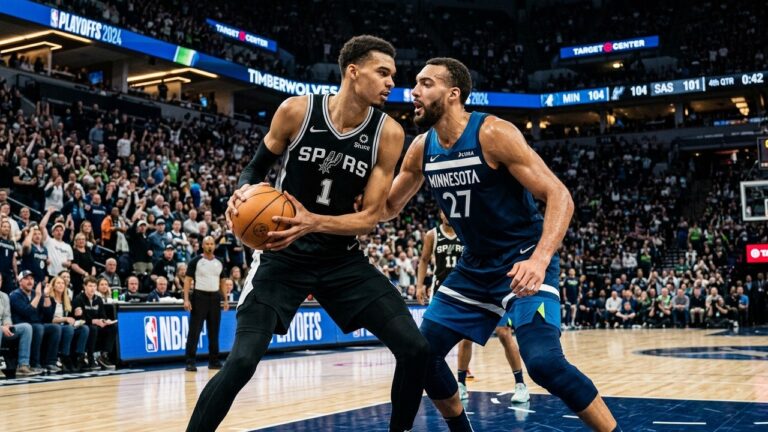 Wolves Spurs : Heure et Chaîne pour le Match 3 Playoffs NBA