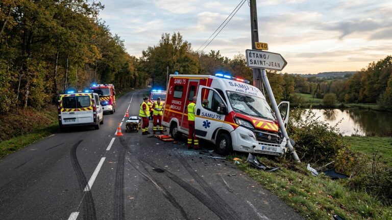 Yvelines : Accident Grave d&rsquo;Ambulance SMUR sur la N10