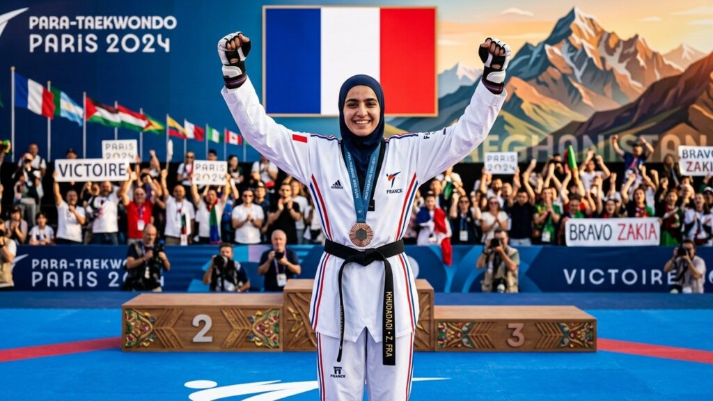 Zakia Khudadadi : Symbole de Résilience en Para-Taekwondo pour la France