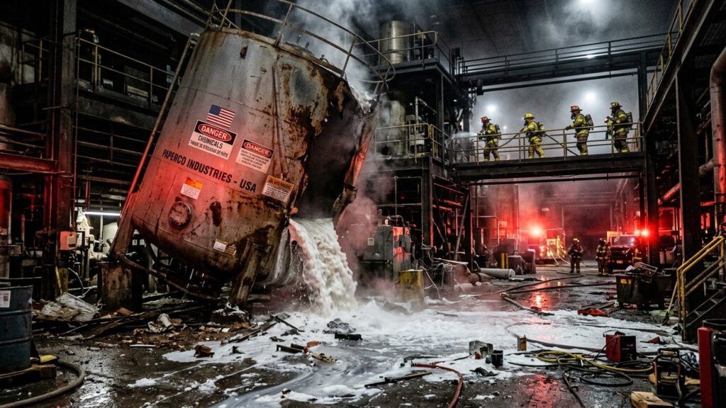 Accident Mortel dans Usine Papier Washington : 2 Morts, 9 Disparus