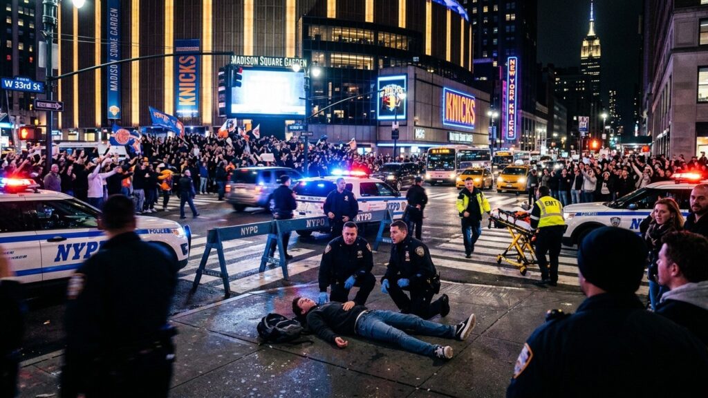 Adolescent de 17 Ans Dans le Coma Après Violences Lors des Célébrations NBA à New York