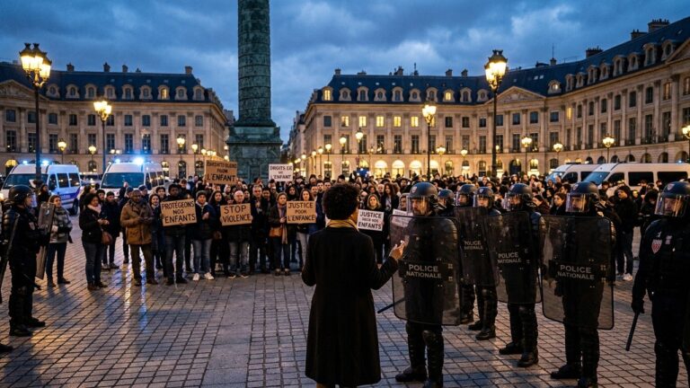 Affaire Lyhanna : Andréa Bescond en Garde à Vue Après la Manifestation